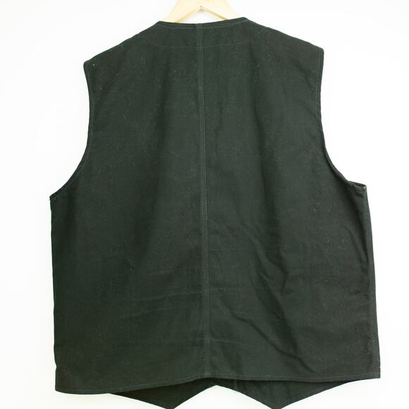 Wyoming Traders Black Canvas Vest XL - Picture 3 of 3